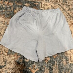 Aerie High Waist light blue Shorts with Elastic Waistband